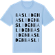 Blue Soul t-shirt med Basliden ordlek t-shirt