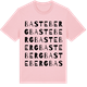 Pink Cotton t-shirt med Basteberg ordlek t-shirt