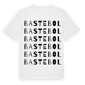 Bastebol ordlek t-shirt – ekologisk bomull t-shirt från PinShirt