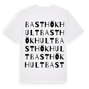 Basthökhult ordlek t-shirt – ekologisk bomull t-shirt från Pinshirt