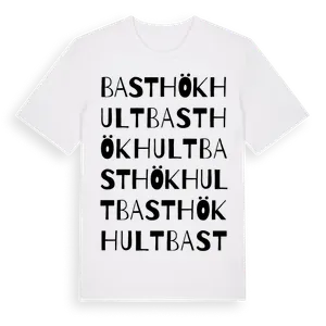 Basthökhult ordlek t-shirt – ekologisk bomull t-shirt från Pinshirt