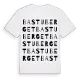 Bastuberget ordlek t-shirt