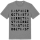 Mid Heather Gray t-shirt med Bastuberget ordlek t-shirt