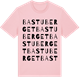 Pink Cotton t-shirt med Bastuberget ordlek t-shirt