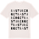 Vintage White t-shirt med Bastuberget ordlek t-shirt