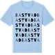 Blue Soul t-shirt med Bastvad ordlek t-shirt