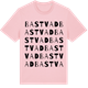 Pink Cotton t-shirt med Bastvad ordlek t-shirt