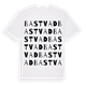 Bastvad ordlek t-shirt