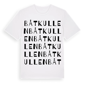 Båtkullen ordlek t-shirt – ekologisk bomull t-shirt från Pinshirt