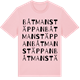 Pink Cotton t-shirt med Båtmanstäppan ordlek t-shirt