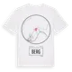 White t-shirt med Berg t-shirt