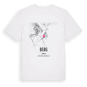 Berg karta t-shirt – ekologisk bomull t-shirt från Pinshirt