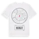 White t-shirt med Berget t-shirt