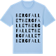 Blue Soul t-shirt med Bergfallet ordlek t-shirt