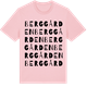 Pink Cotton t-shirt med Berggården ordlek t-shirt