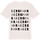 Vintage White t-shirt med Berghamra ordlek t-shirt