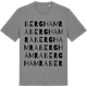 Mid Heather Gray t-shirt med Berghamra ordlek t-shirt