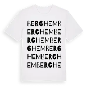Berghem ordlek t-shirt – ekologisk bomull t-shirt från Pinshirt