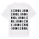 White t-shirt med Berglund ordlek t-shirt