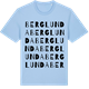 Blue Soul t-shirt med Berglunda ordlek t-shirt