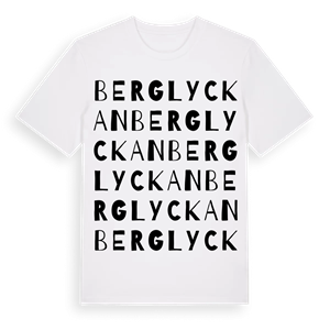 Berglyckan ordlek t-shirt – ekologisk bomull t-shirt från Pinshirt