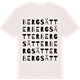 Vintage White t-shirt med Bergsätter ordlek t-shirt