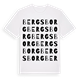 Bergsborg ordlek t-shirt