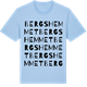 Blue Soul t-shirt med Bergshemmet ordlek t-shirt
