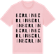 Pink Cotton t-shirt med Berlin ordlek t-shirt