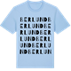 Blue Soul t-shirt med Berlund ordlek t-shirt