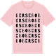Pink Cotton t-shirt med Bersebo ordlek t-shirt