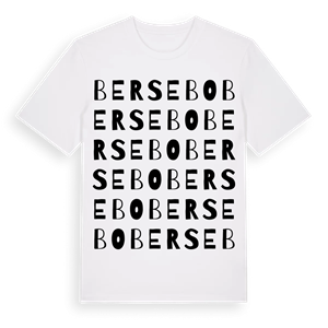 Bersebo ordlek t-shirt – ekologisk bomull t-shirt från Pinshirt