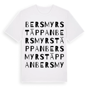 Bersmyrstäppan ordlek t-shirt – ekologisk bomull t-shirt från Pinshirt