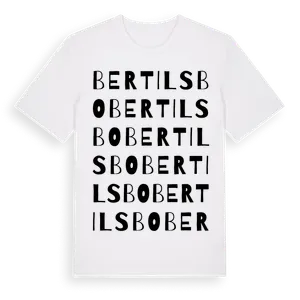 Bertilsbo ordlek t-shirt – ekologisk bomull t-shirt från Pinshirt