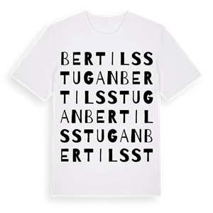 Bertilsstugan ordlek t-shirt – ekologisk bomull t-shirt från Pinshirt