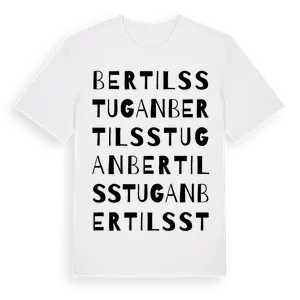 Bertilsstugan ordlek t-shirt – ekologisk bomull t-shirt från Pinshirt