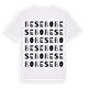 White t-shirt med Besebo ordlek t-shirt