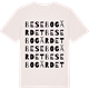 Vintage White t-shirt med Besebogärdet ordlek t-shirt