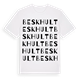 Beskhult ordlek t-shirt