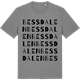 Mid Heather Gray t-shirt med Bessdalen ordlek t-shirt