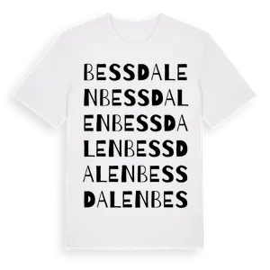 Bessdalen ordlek t-shirt – ekologisk bomull t-shirt från Pinshirt