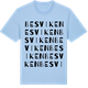 Blue Soul t-shirt med Besviken ordlek t-shirt
