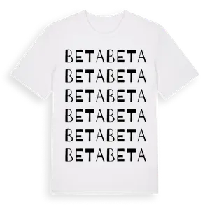 Beta ordlek t-shirt – ekologisk bomull t-shirt från Pinshirt