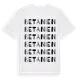 White t-shirt med Betanien ordlek t-shirt