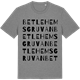 Mid Heather Gray t-shirt med Betlehemsgruvan ordlek t-shirt