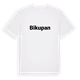White t-shirt med Bikupan fetstil t-shirt