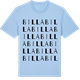 Blue Soul t-shirt med Billa ordlek t-shirt