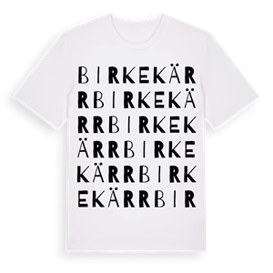 Birkekärr ordlek t-shirt – ekologisk bomull t-shirt från Pinshirt