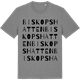 Mid Heather Gray t-shirt med Biskopshatten ordlek t-shirt