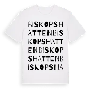 Biskopshatten ordlek t-shirt – ekologisk bomull t-shirt från Pinshirt